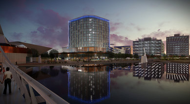 I.D.E.A. Tempe IDEA Pomeroy Hotel Rendering SmithGroup Phoenix Architecture Hospitality 