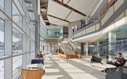 Indiana Toll Road Office Building Elkhart Indiana Interior Workplace Architecture SmithGroup Chicago